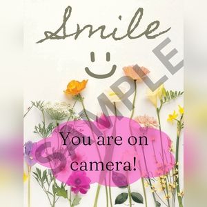 "Smile You're On Camera" and "Do Not Enter" Posters